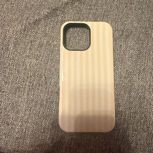 Striped Cream Phone Case